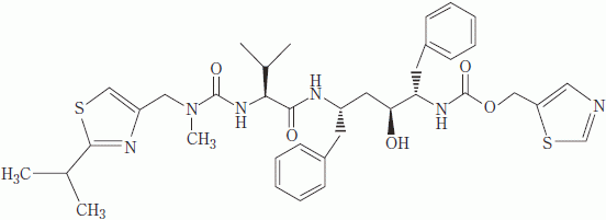 リトナビルの構造式